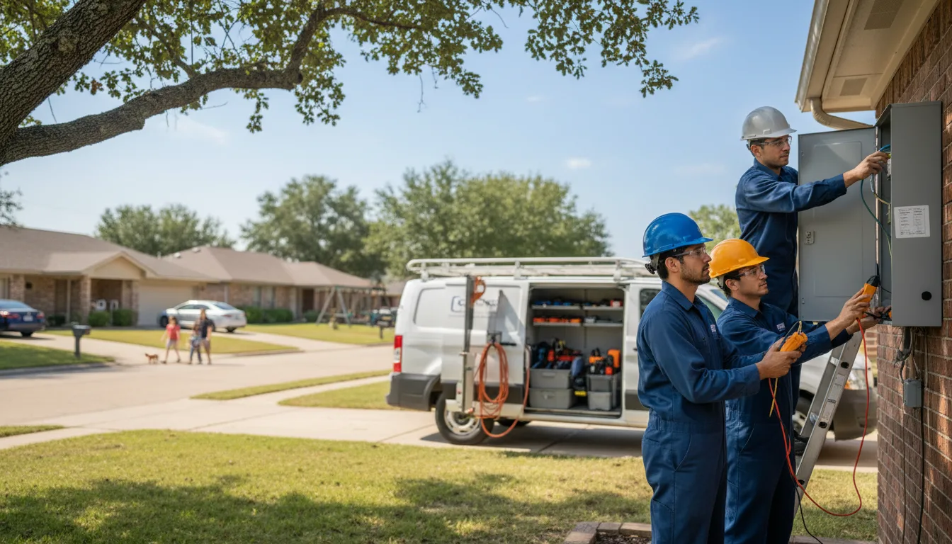 Certified electrician providing emergency electrical services in Lewis, KS